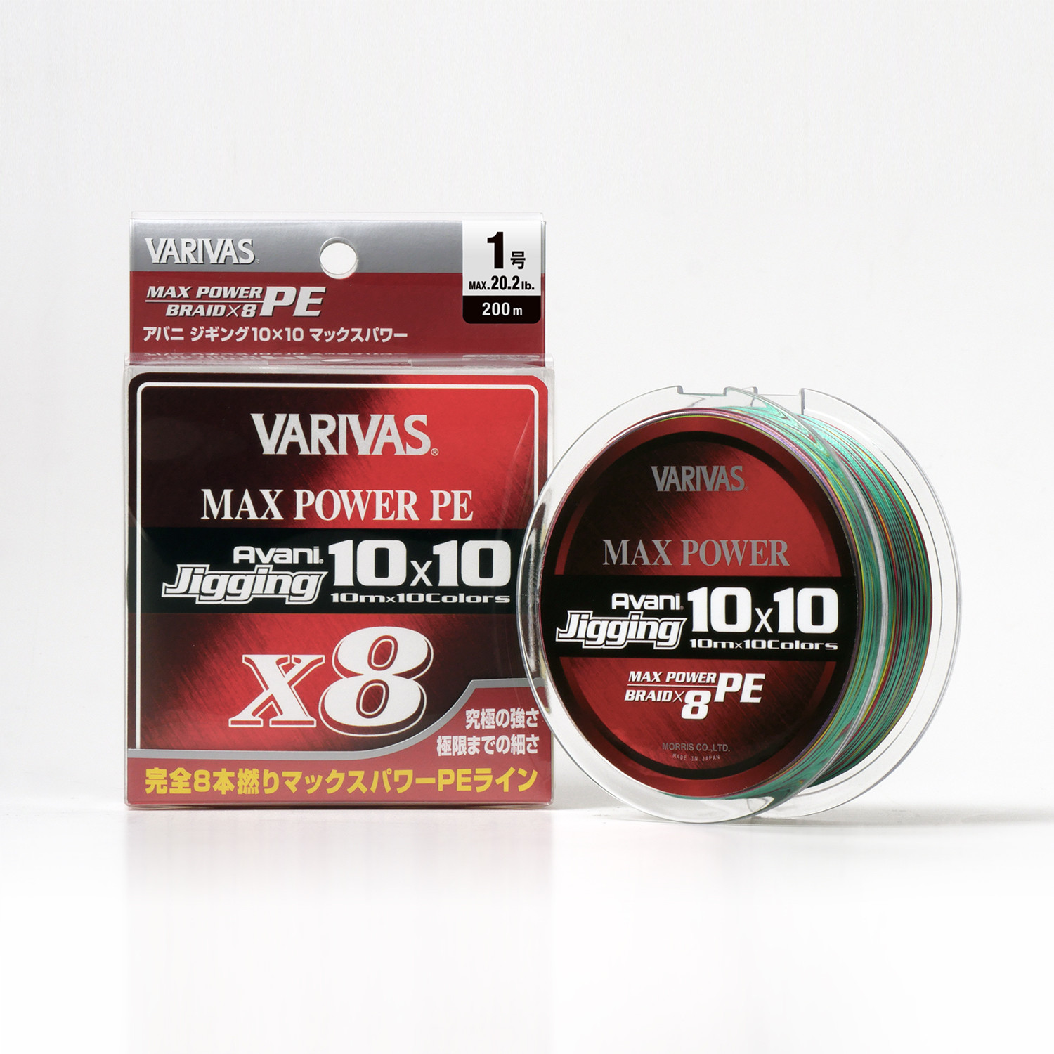 * VARIVAS Avani Jigging 10×10 Max Power X8 8Braid PE Line 400m