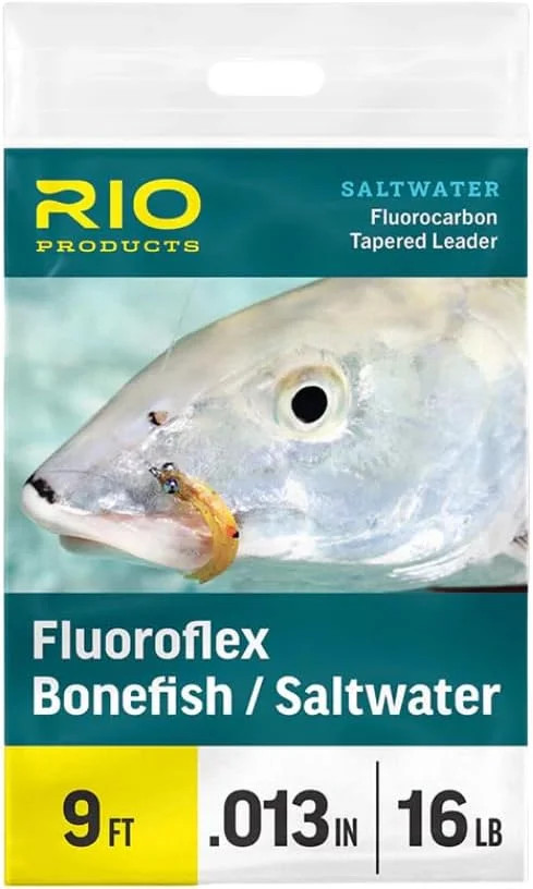 RIO Products Fluoroflex Bonefish Tapered Leader – 100% Fluorocarbon Fly Fishing