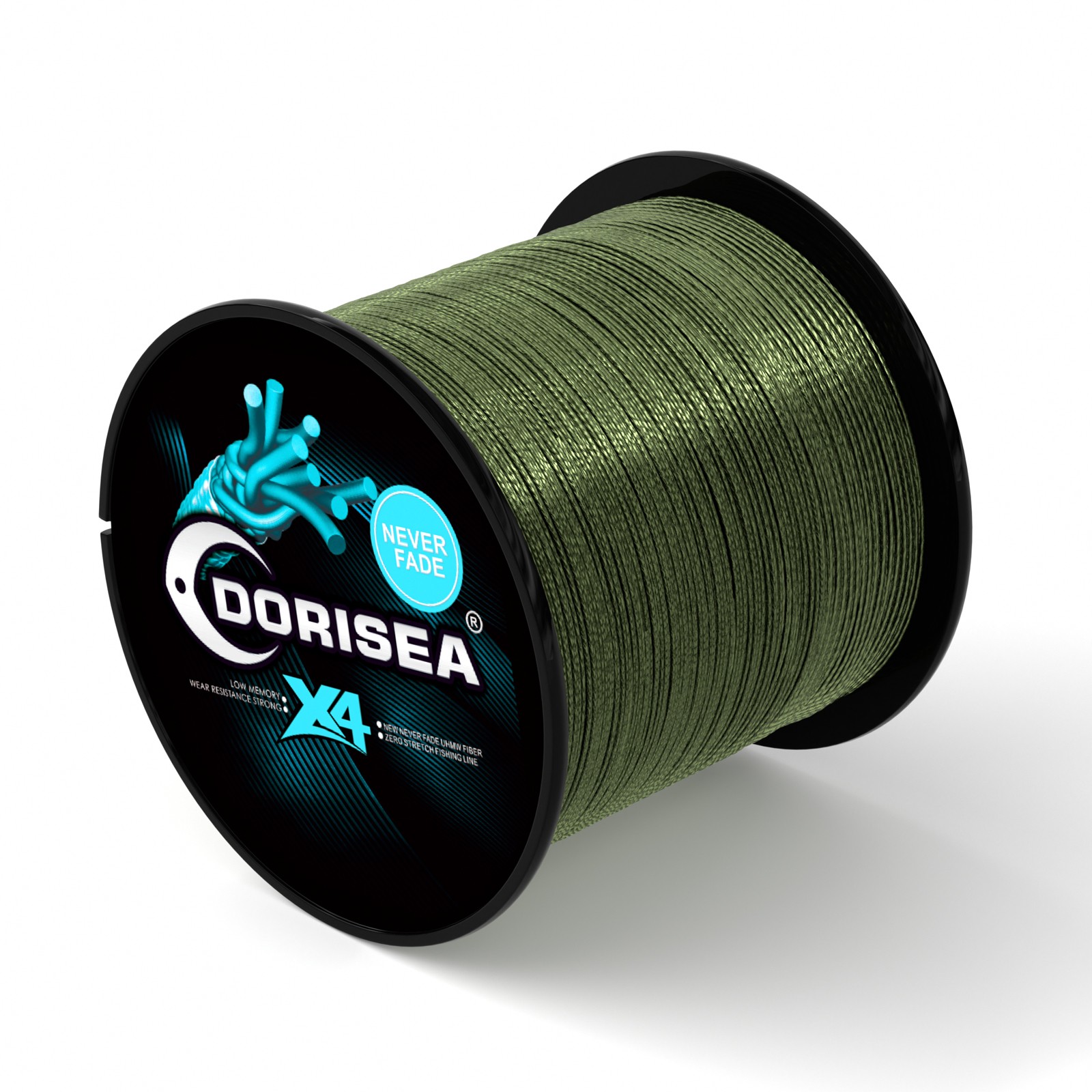 Dorisea Never Fade Army Green Braided Fishing line 100m 300m 500m 1000m 2000m