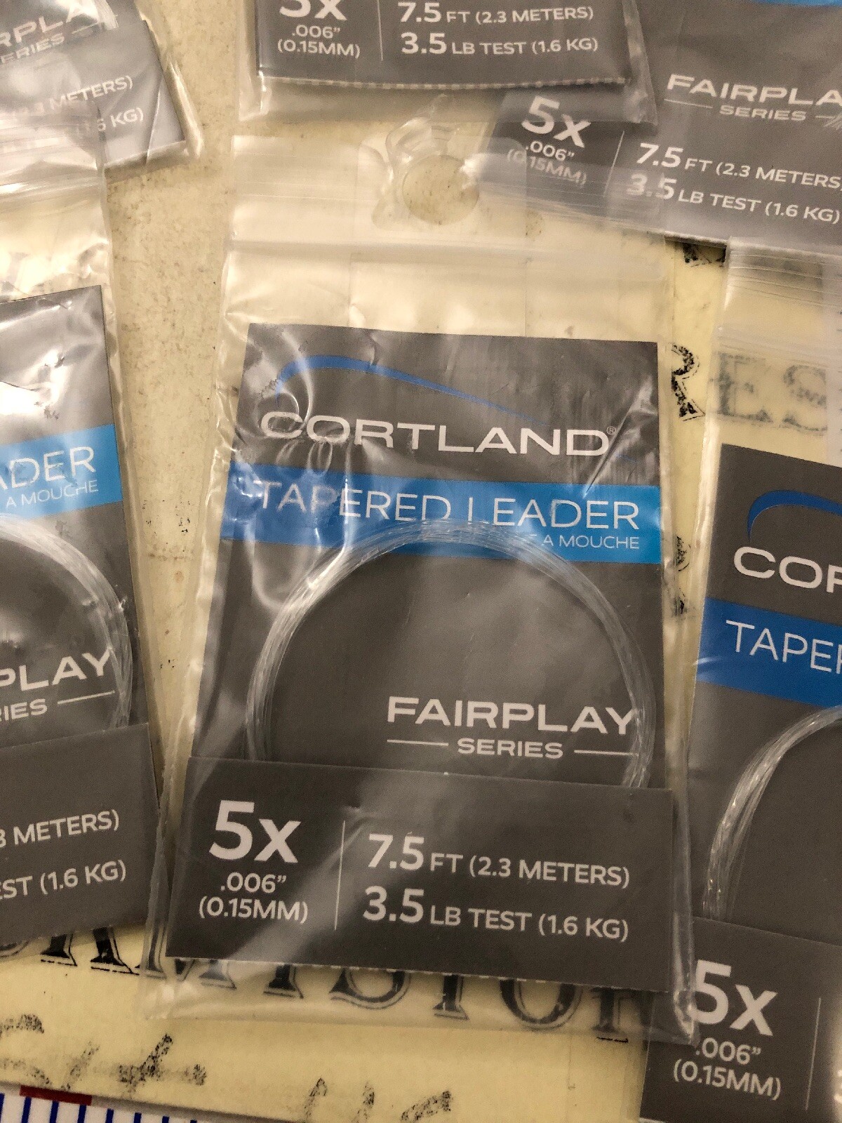 20X NEW Cortland 5X Fairplay Series Tapered Leader 7.5 Ft/ 3.5 lb Test #605060
