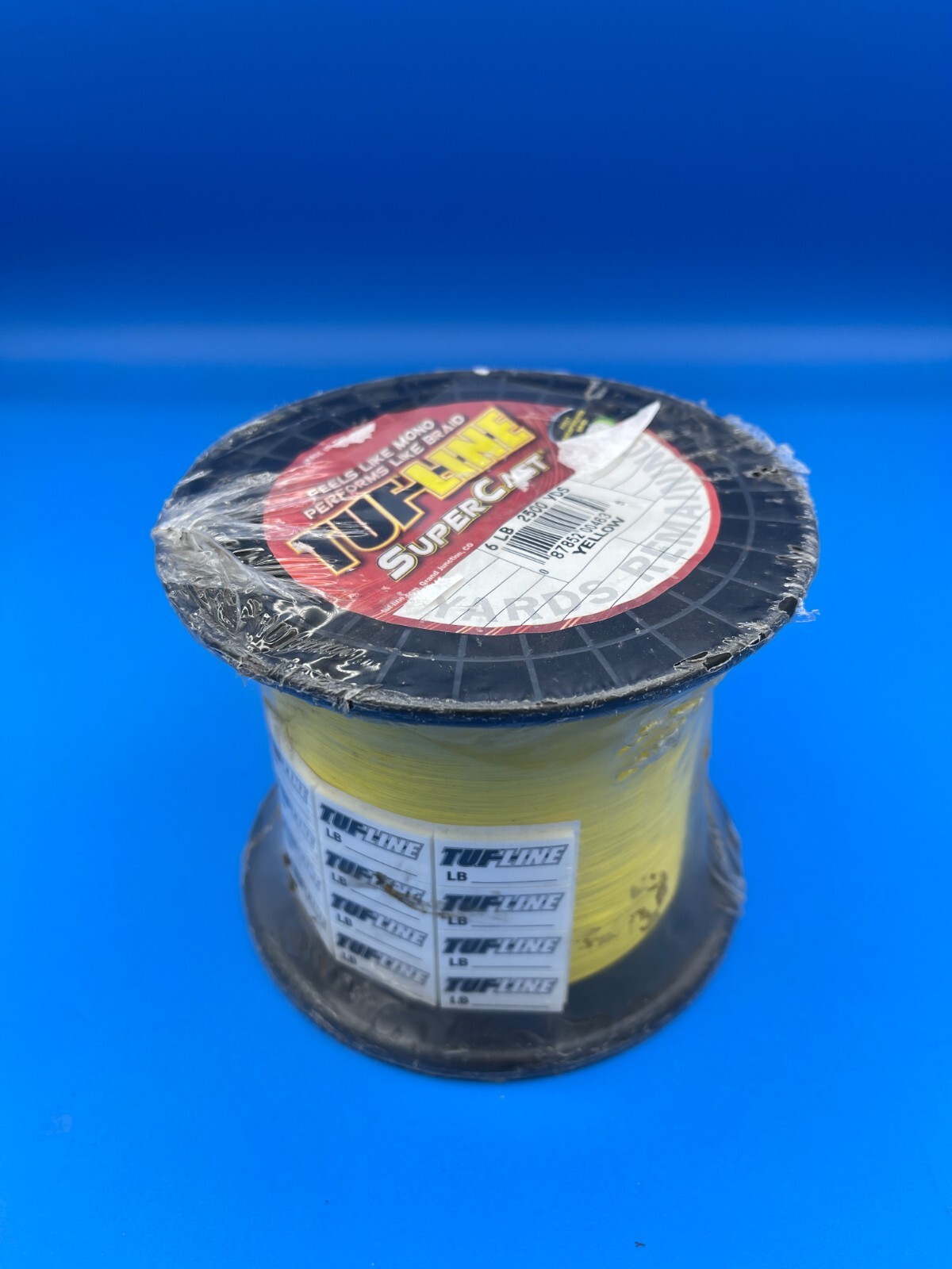 Tuf-Line Supercast 6 lb. Braid 2500 yds Yellow, NEW!