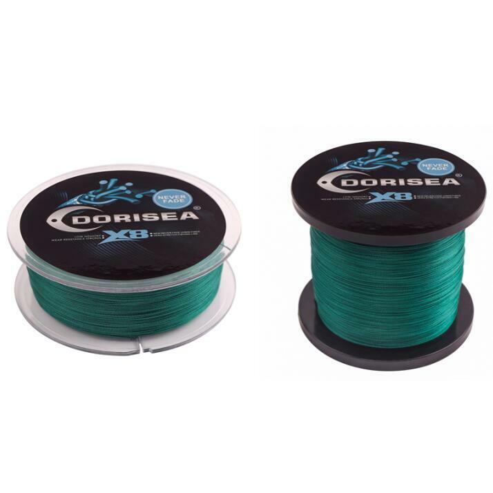 Dorisea NEVER FADE 8 Strands Moss Green No Dye Braided Fishing line 100m-2000m