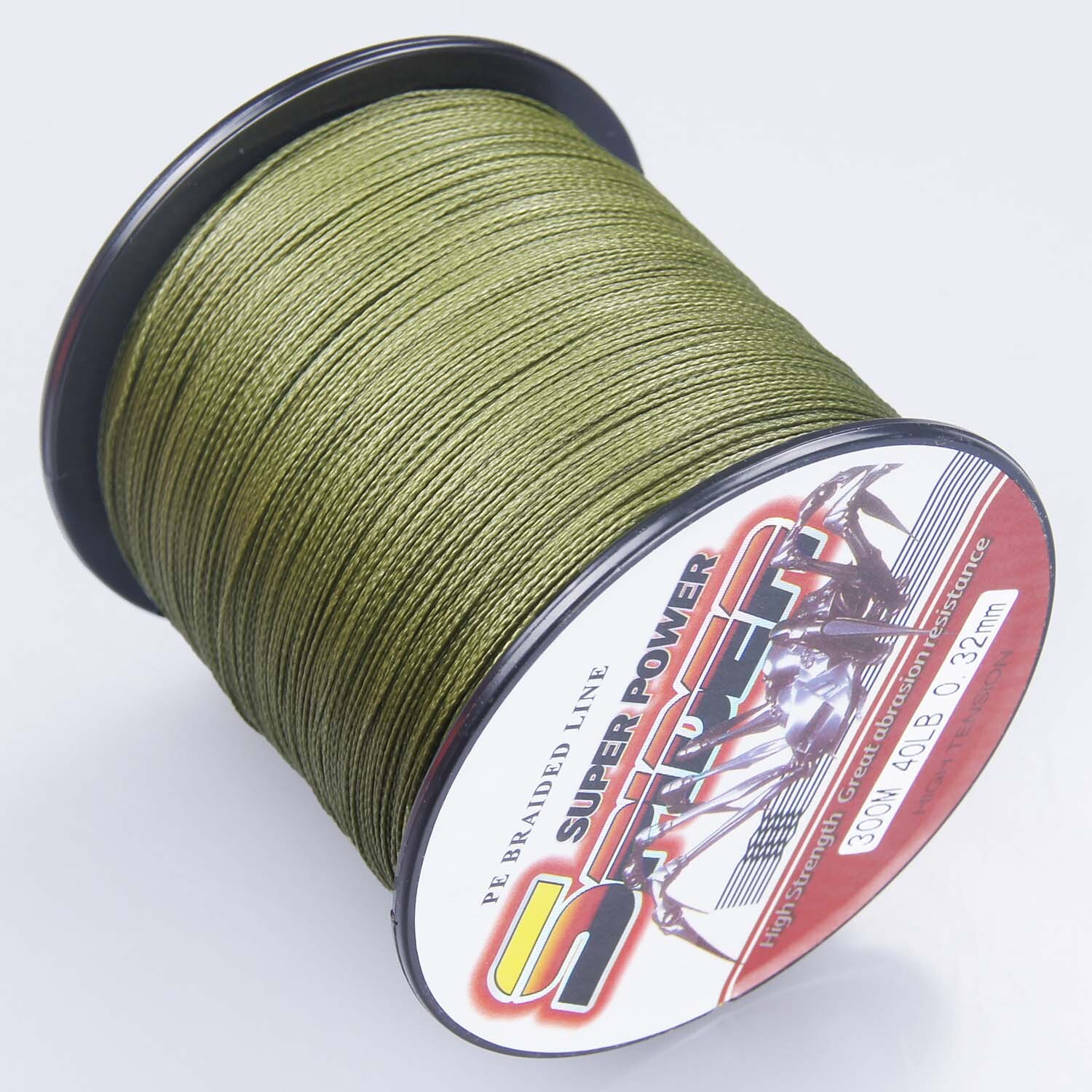 Spider 14 Colors Power PE Dynema Braided Fishing Line 300M/328yds 6LB-300LB