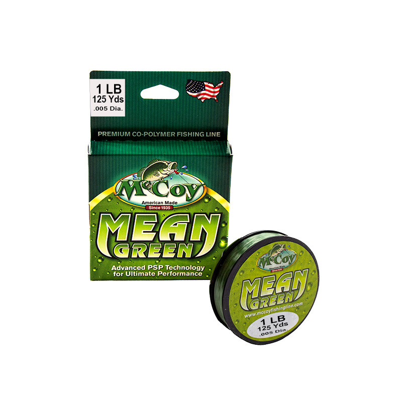 Mean Green – Premium CoPolymer Monofilament Fishing Line – McCoy Fishing