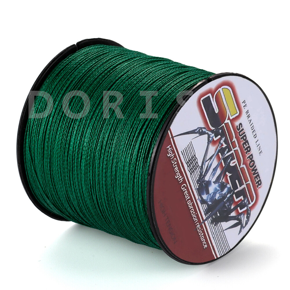 Spider 100M-2000M Moss Green 6LB-300LB Dynema PE Braided Fishing Line Mainline