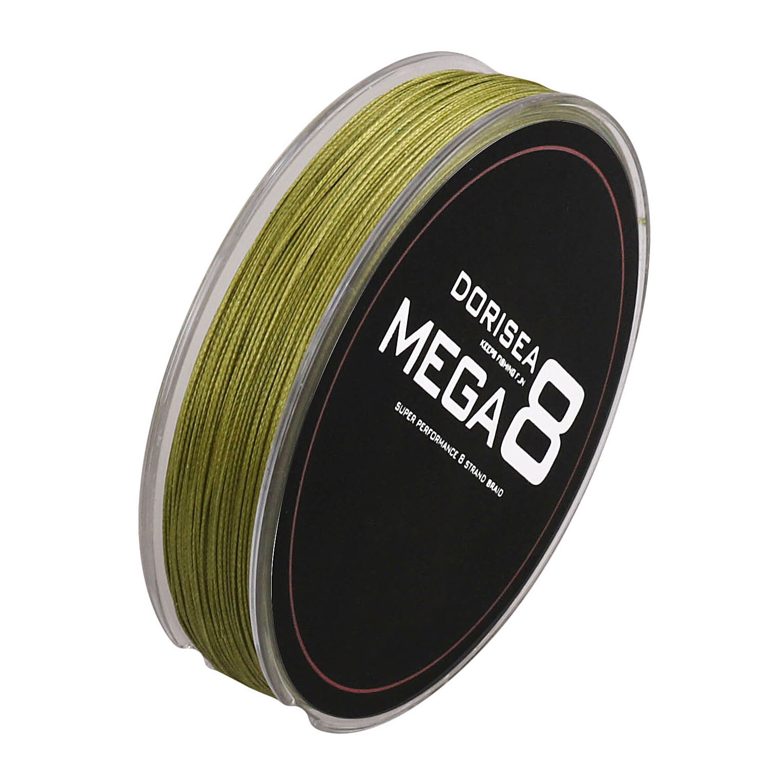 Dorisea 8 Strands Mega 8 Army Green Dynema PE Braided Fishing line 6lb-300lbs