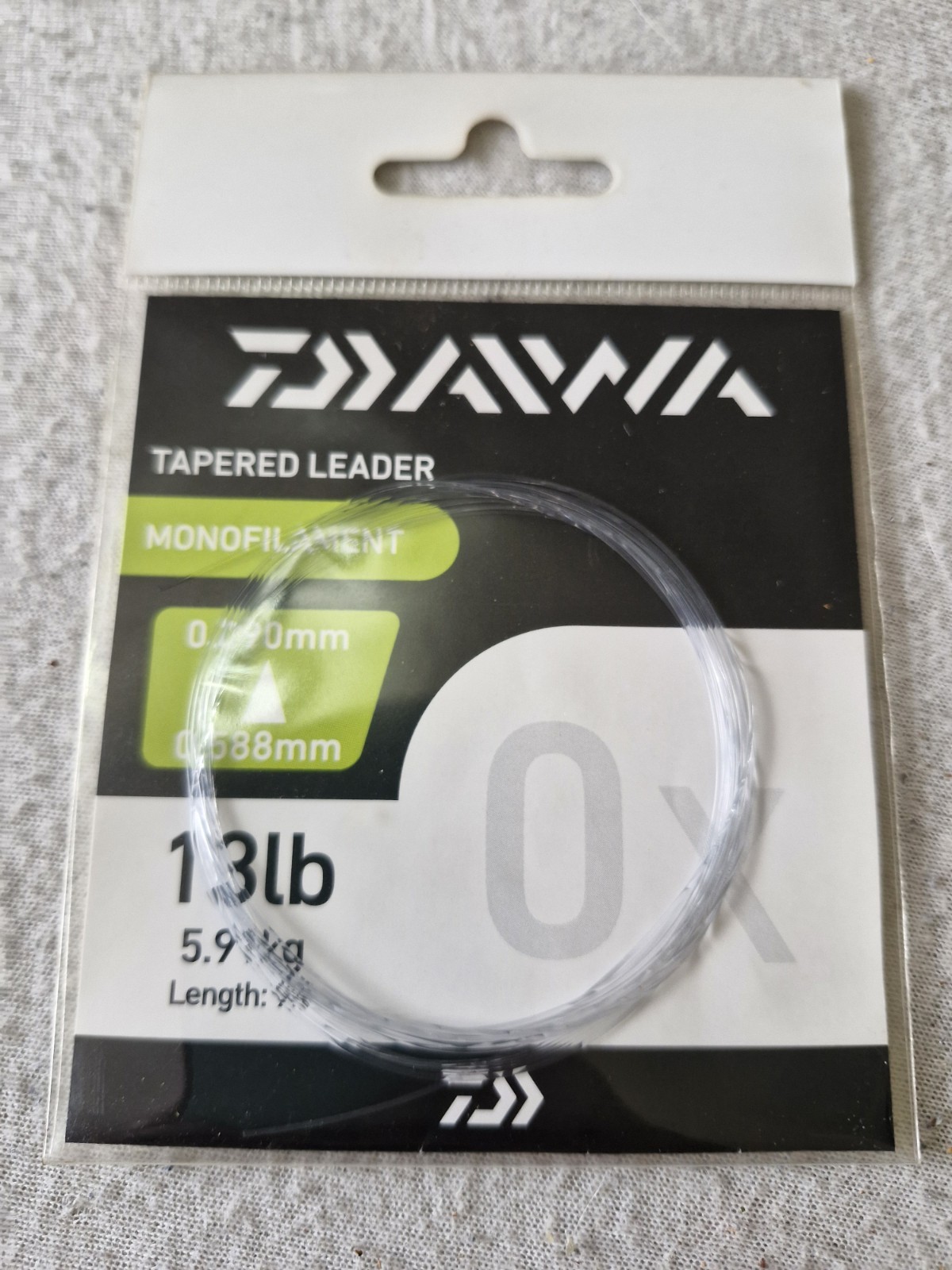 Daiwa Tapered Mono Fishing Leaders 13lb 9ft Fly Fishing