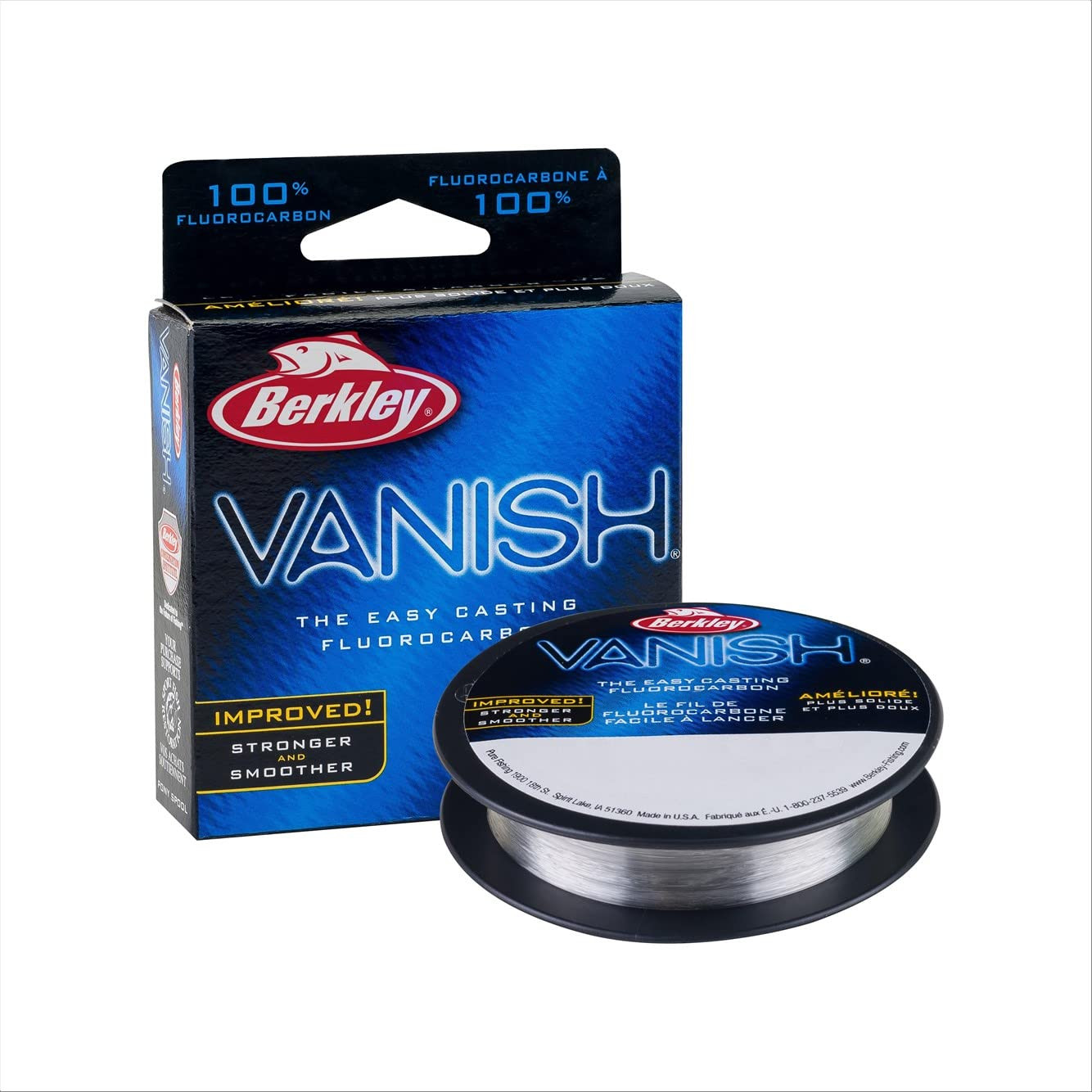 Berkley Vanish 110yd Clear Fluorocarbon Fishing Line 10lb High Strength Durable
