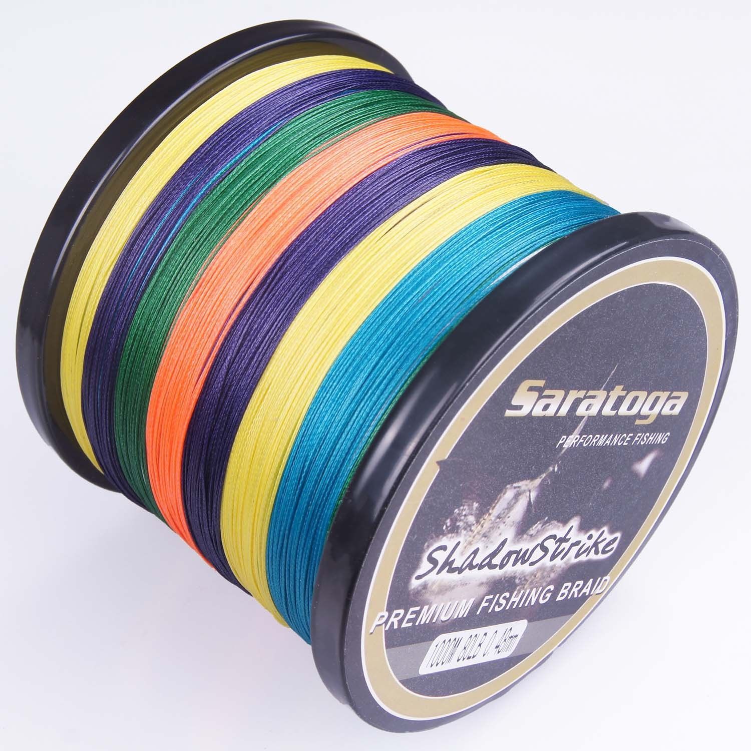 8 Strands Multi-Color/Yellow/Green Power PE Dynema Braided Fishing Line Dorisea
