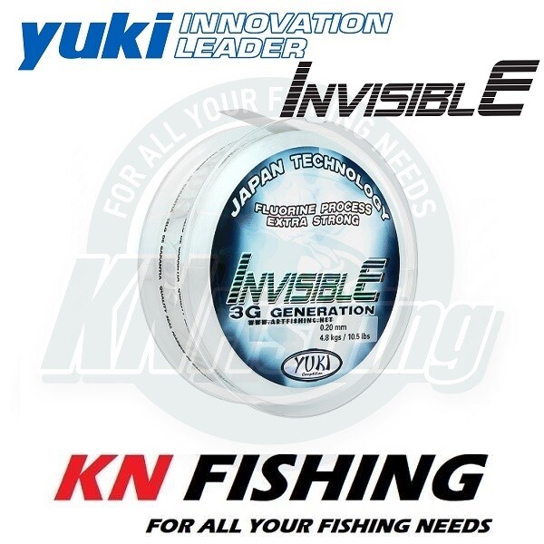 YUKI INVISIBLE Clear Fluoro Coated Fishing Line Japan 300m 0.16mm – 0.50mm