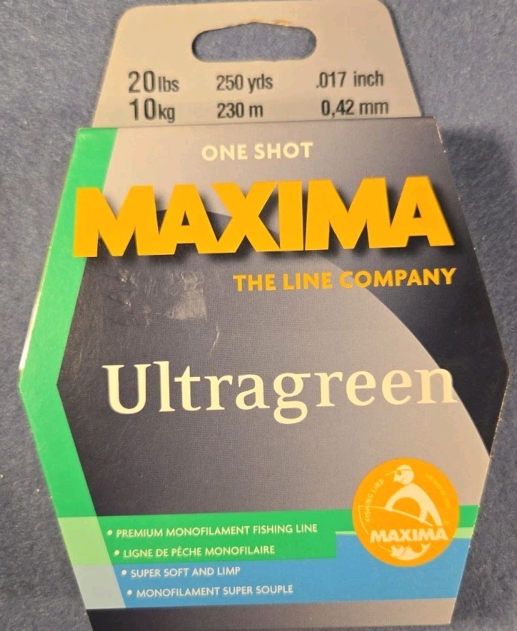 Maxima 20lb Ultragreen Mono Fishing Line 250 yds