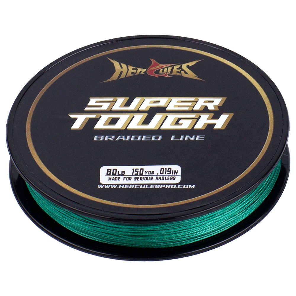 HERCULES SUPER TOUGH Moss Green Braided Fishing Line 4/8X 150-1000Yds