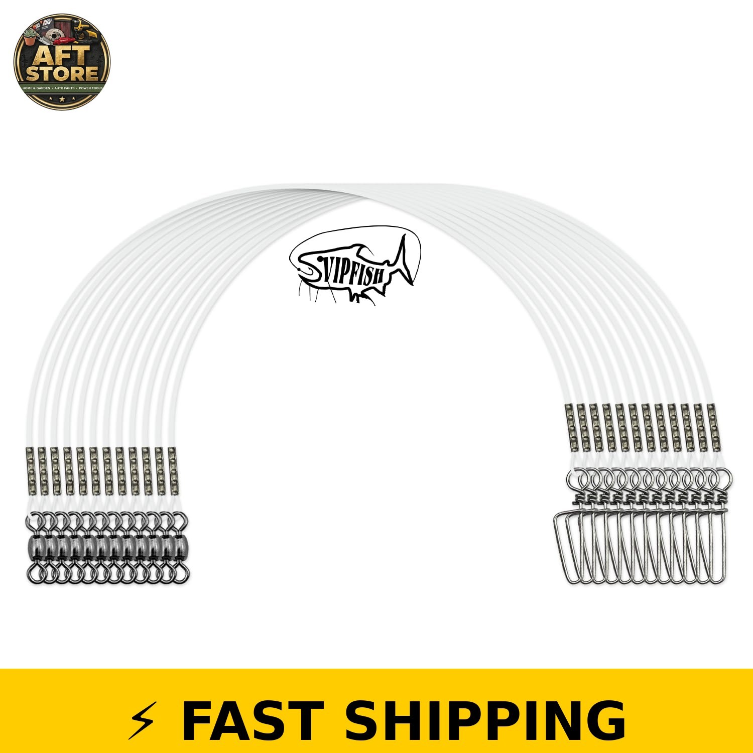 Vipfish Heavy Duty Fluorocarbon Leader 20-80lb for Fishing