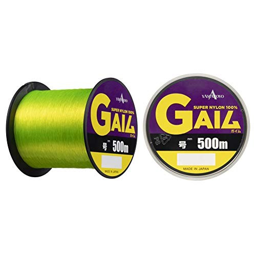 YAMATOYO Gaim Nylon Line, 500m, No. 2, 8lb, Yellow