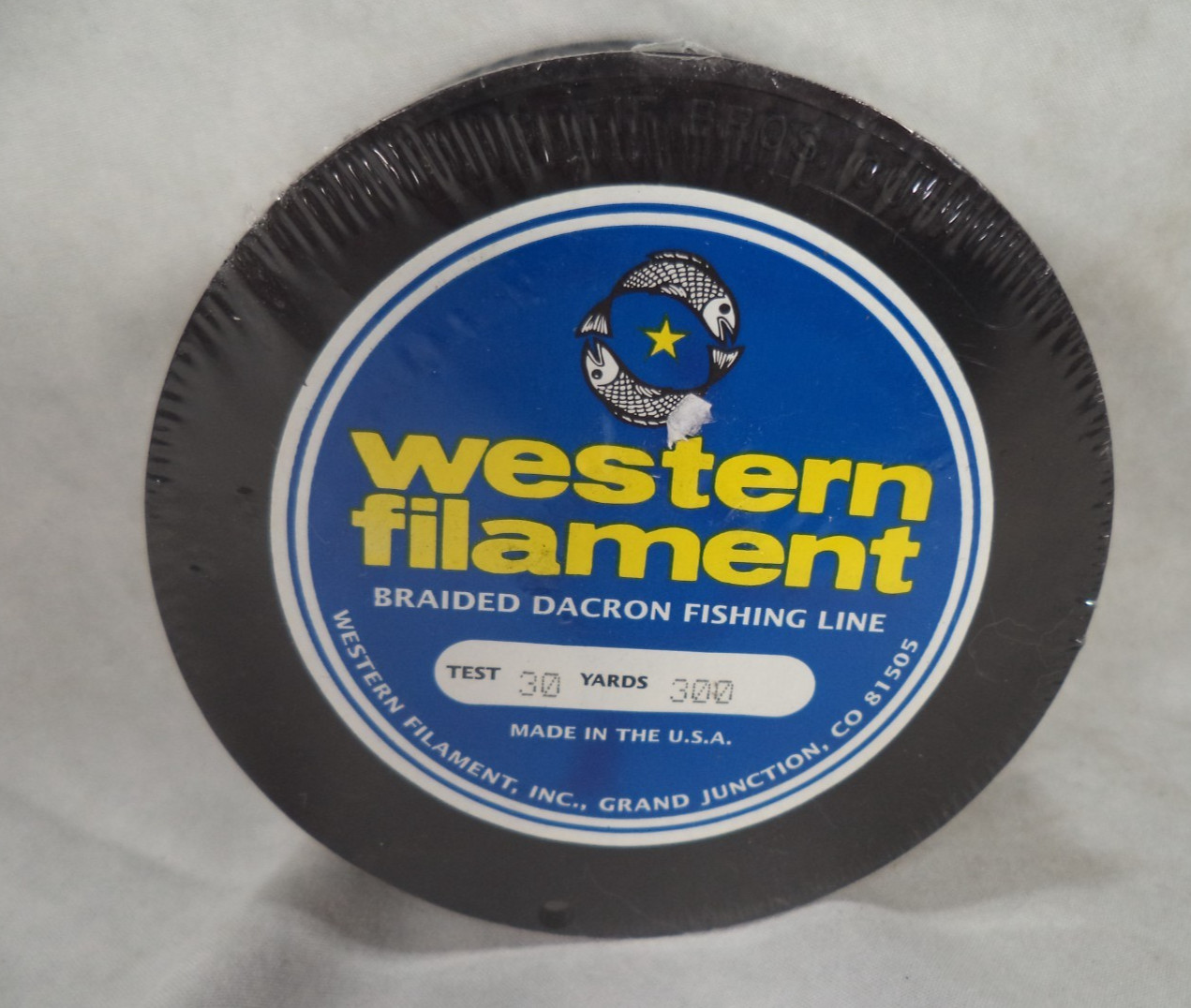 Vintage Western Filament Braided Dacron Fishing Line 30 lb Test 300 Yards NOS