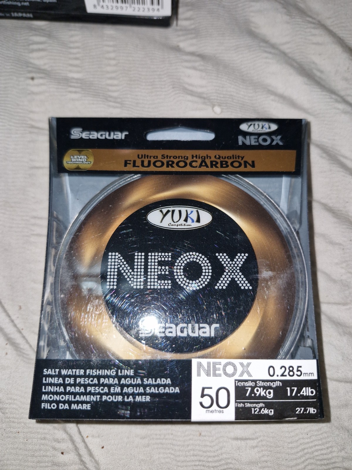 YUKI SEAGUAR NEOX 17.4lb FLUOROCARBON CARP SEA FISHING LINE INVISIBLE LEADER