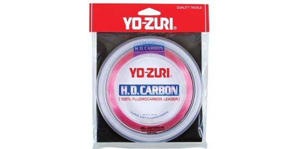 Yo-Zuri H.D. Carbon 100% Fluorocarbon Leader Disaappearing Pink Select Size