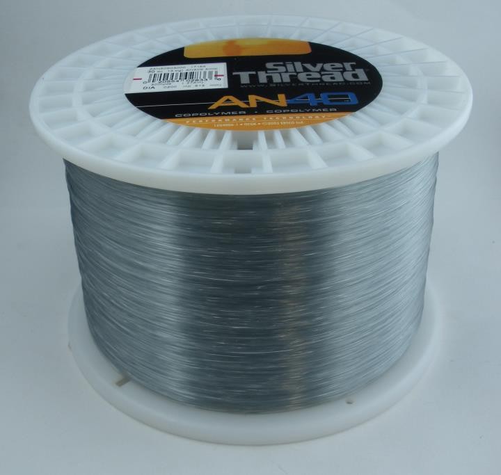 Bagley ZAN30S03000 30Lb Test Silver Thread An40 Copolymer Line 3000Yd Silv