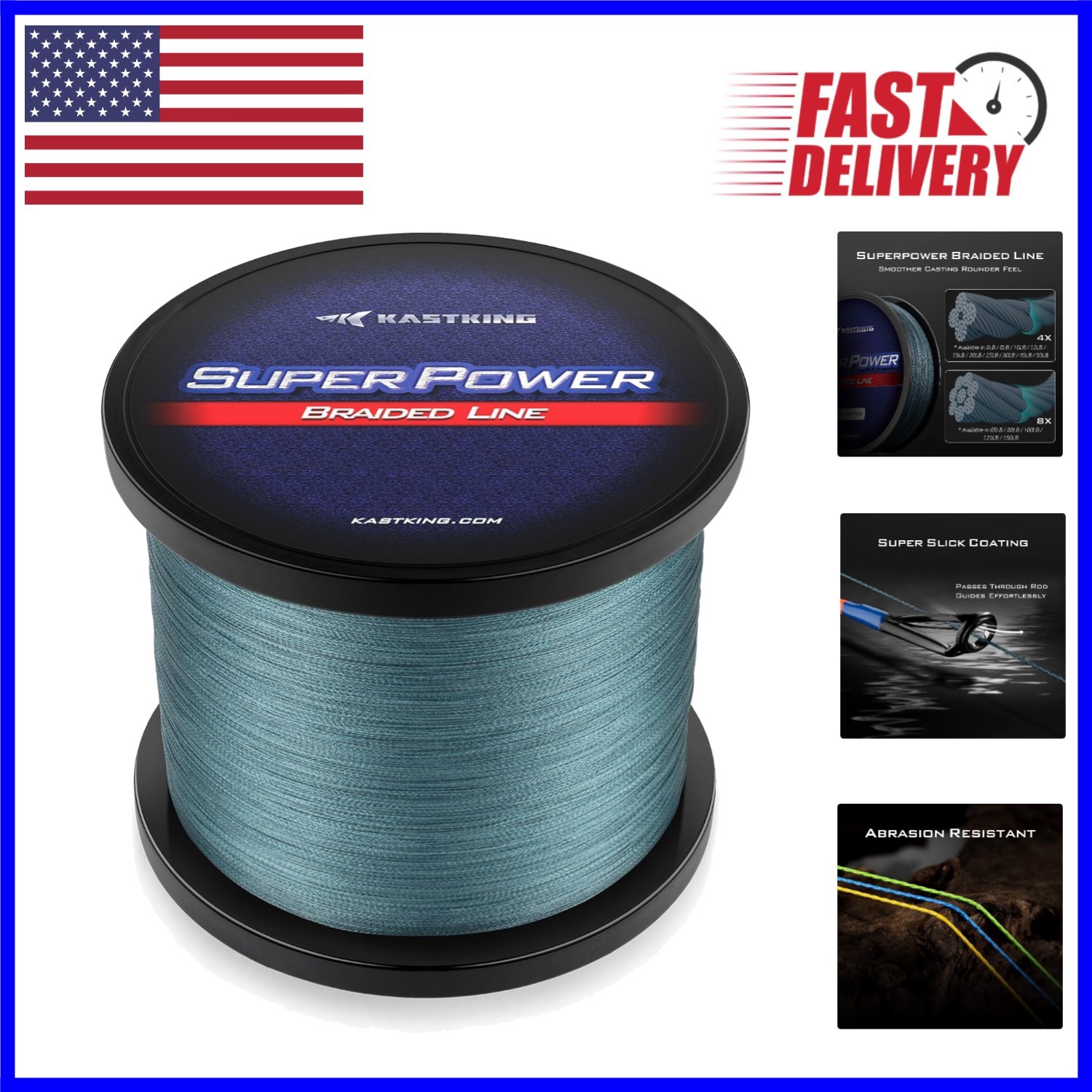 KastKing 20lb Braided Fishing Line – Smaller Diameter, Greater Sensitivity