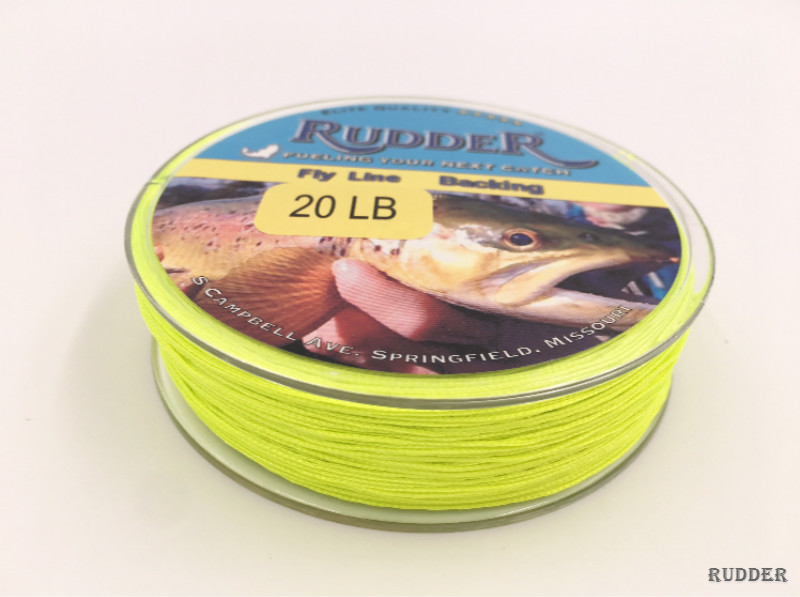 2PCs Rudder braided Fly Fishing Backing Line Leader Line 20 LB 100 M 110 Yard
