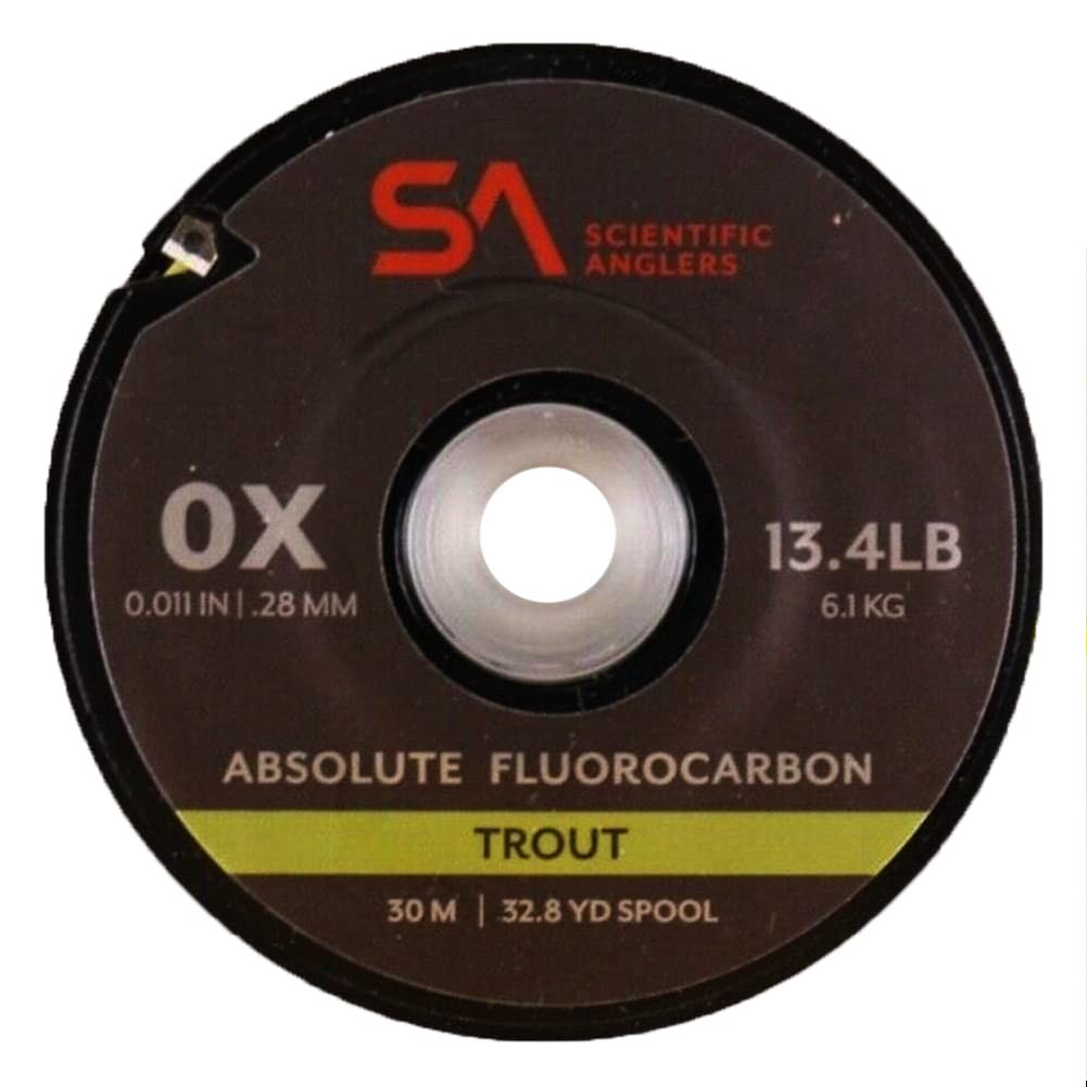 Sports 0X Clear Fishing Line 100 Fluorocarbon 30m Spool High Knot Strength