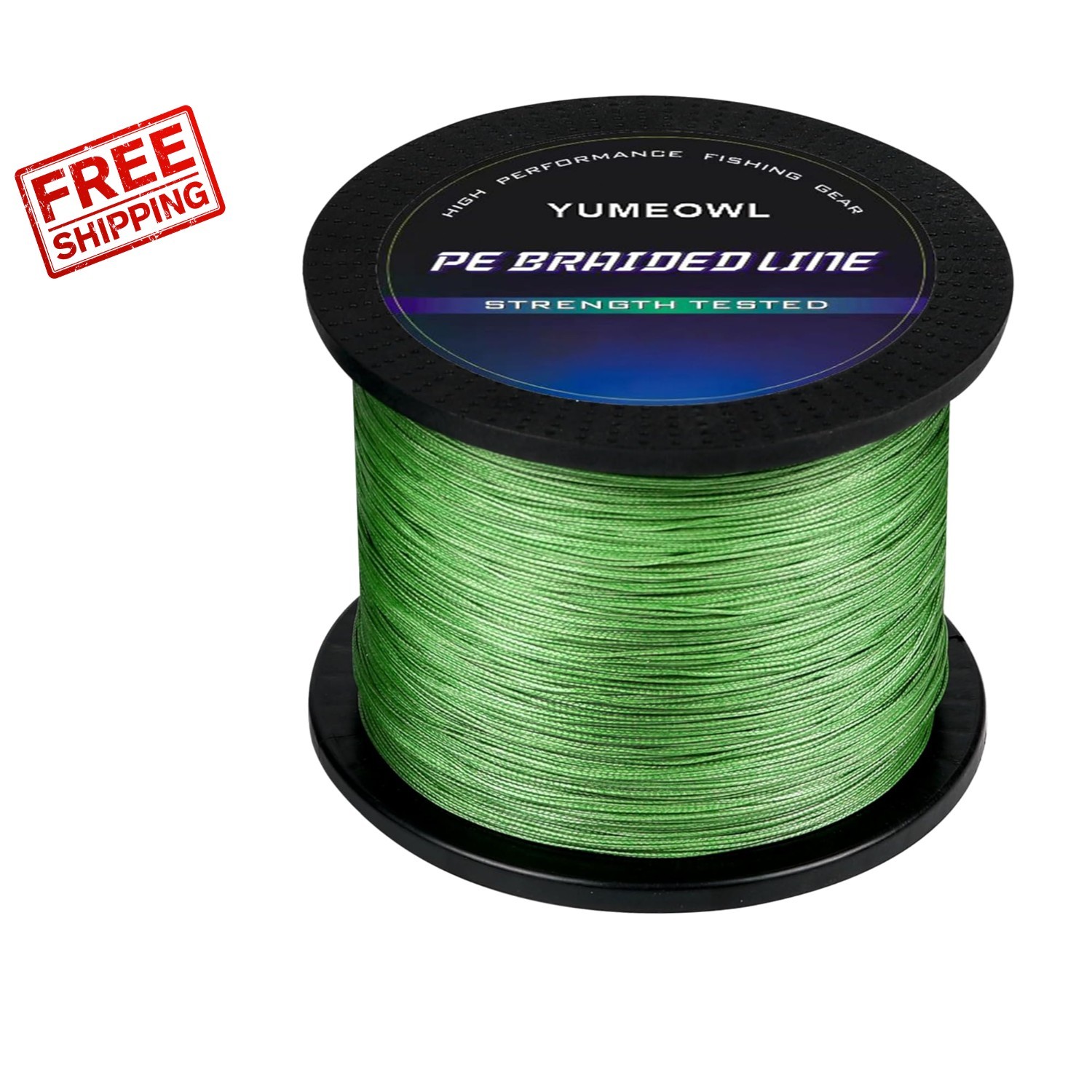 4-LB Moss Green Abrasion Resistant Braided Fishing Line – 164 YDS of Durability