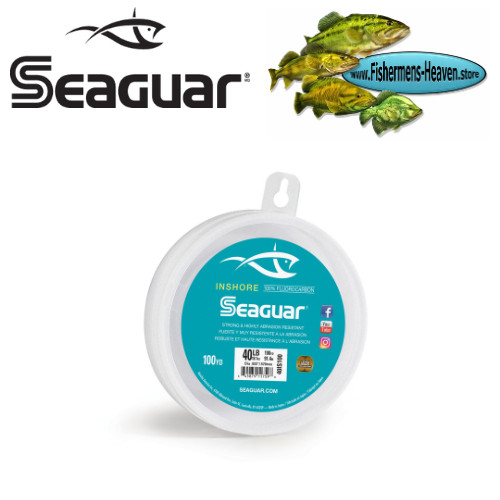 Seaguar – Fluorocarbon – INSHORE – 40 LB Test 100 Yard Leader Spool ( 40IS100 )