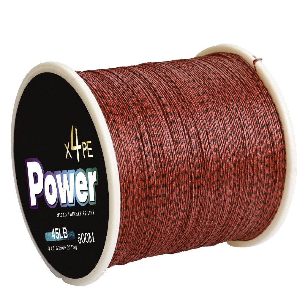 4 Strands Braided Invisible Fish Line 500M PE Multifilament Speckle Fishing Line
