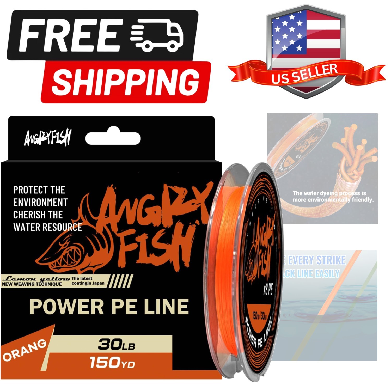 8 Strand PE Braided Fishing Line – High-Visibility to Anglers, Invisible to F…