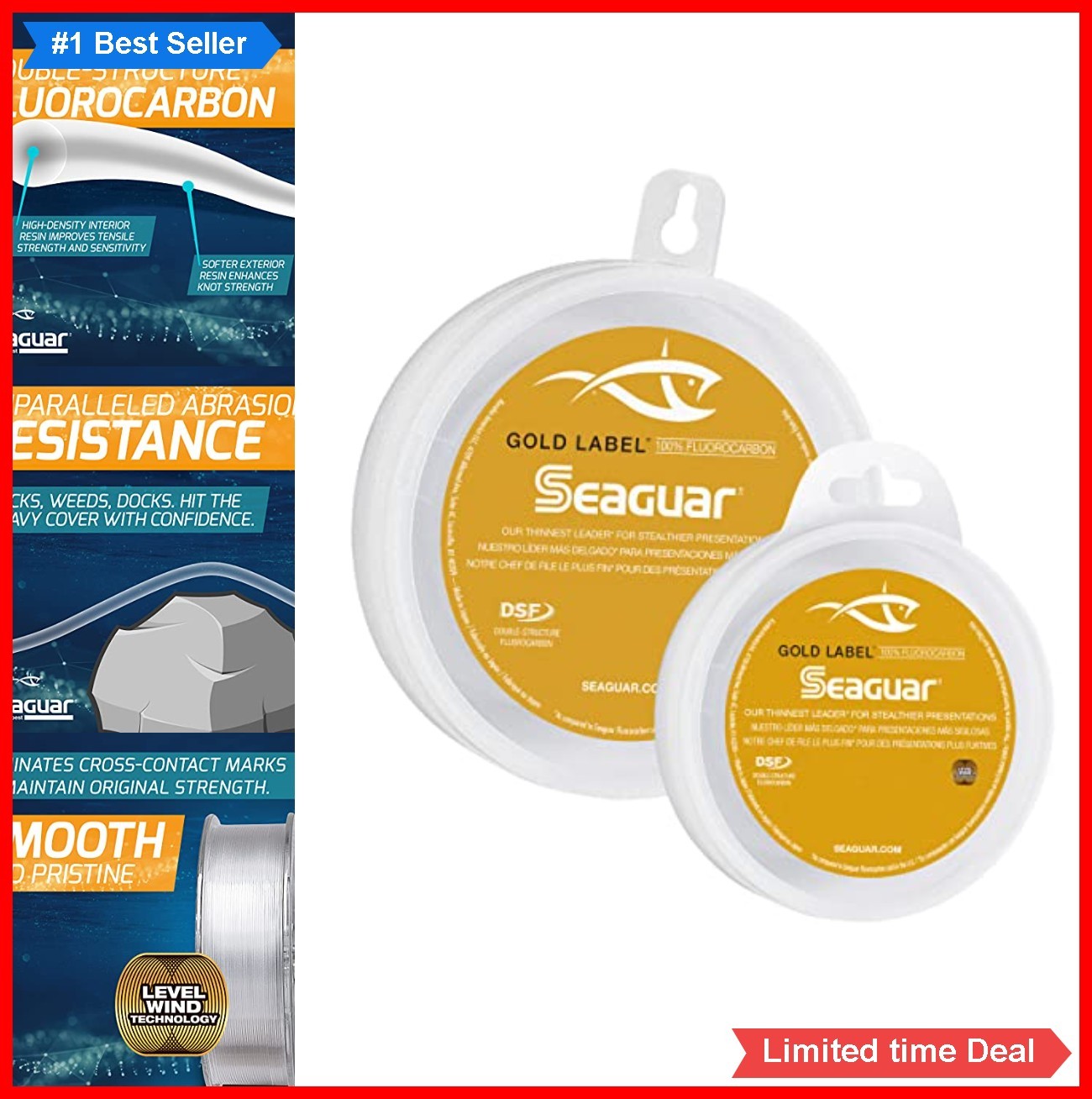Fluorocarbon Fishing Leader Line 6lb 25 Yards Clear Fresh and Saltwater