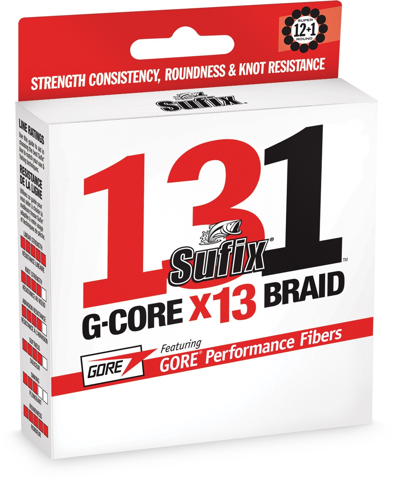 Sufix 631 #131 G Core x13 Braid line Lo Vis Green NIP 150Yd Pick lb test