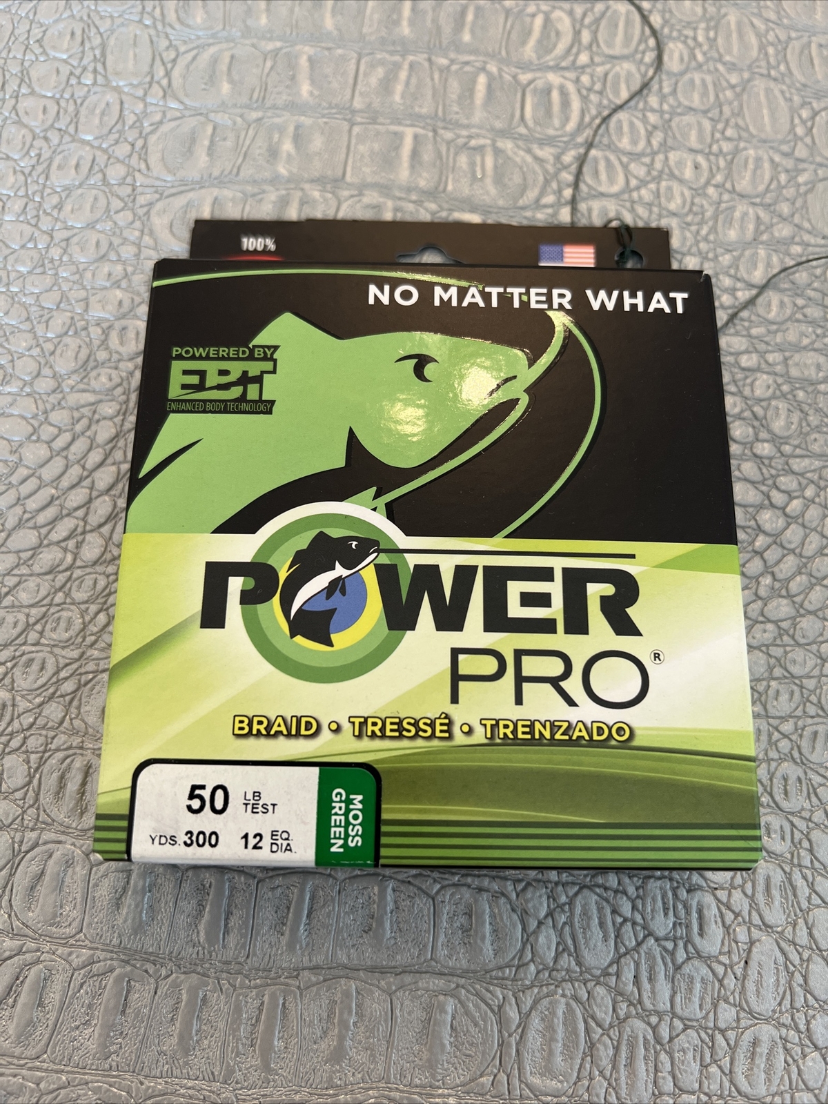 Power Pro Moss Green 50 lb 300 yds Braided Fishing Line (brand-New)￼