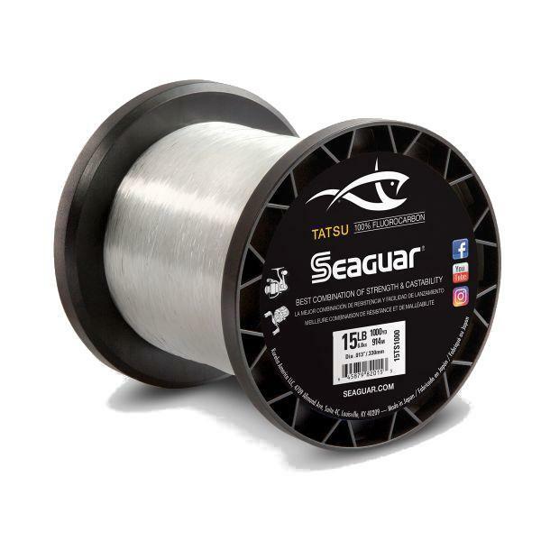 Seaguar Tatsu 100 % Flurocarbon Fishing Line 1000yd Spool – Choose Lb