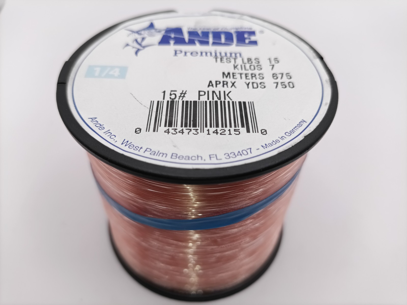 Ande Premium Monofilament Pink 15# X 750 yd.
