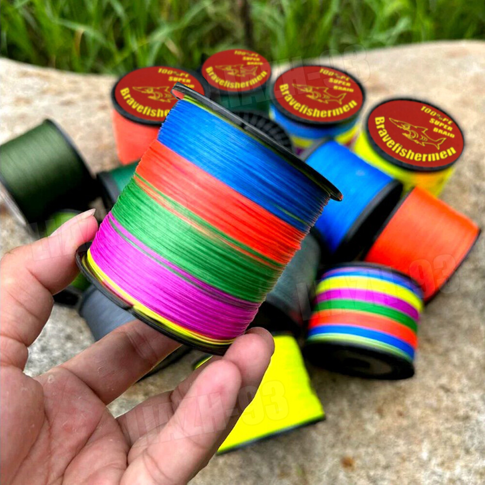 Braided Fishing Line 6lb-100lb 4Strands PE Super Strong Fishing Line 300M 328Yds