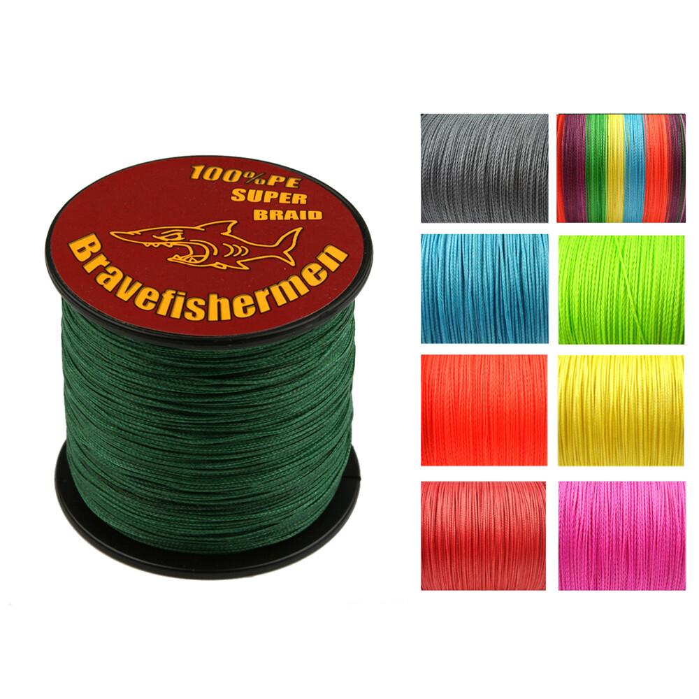 Braided Fishing Line 6lb-100lb 4Strands PE Super Strong Fishing Line 300M 328Yds