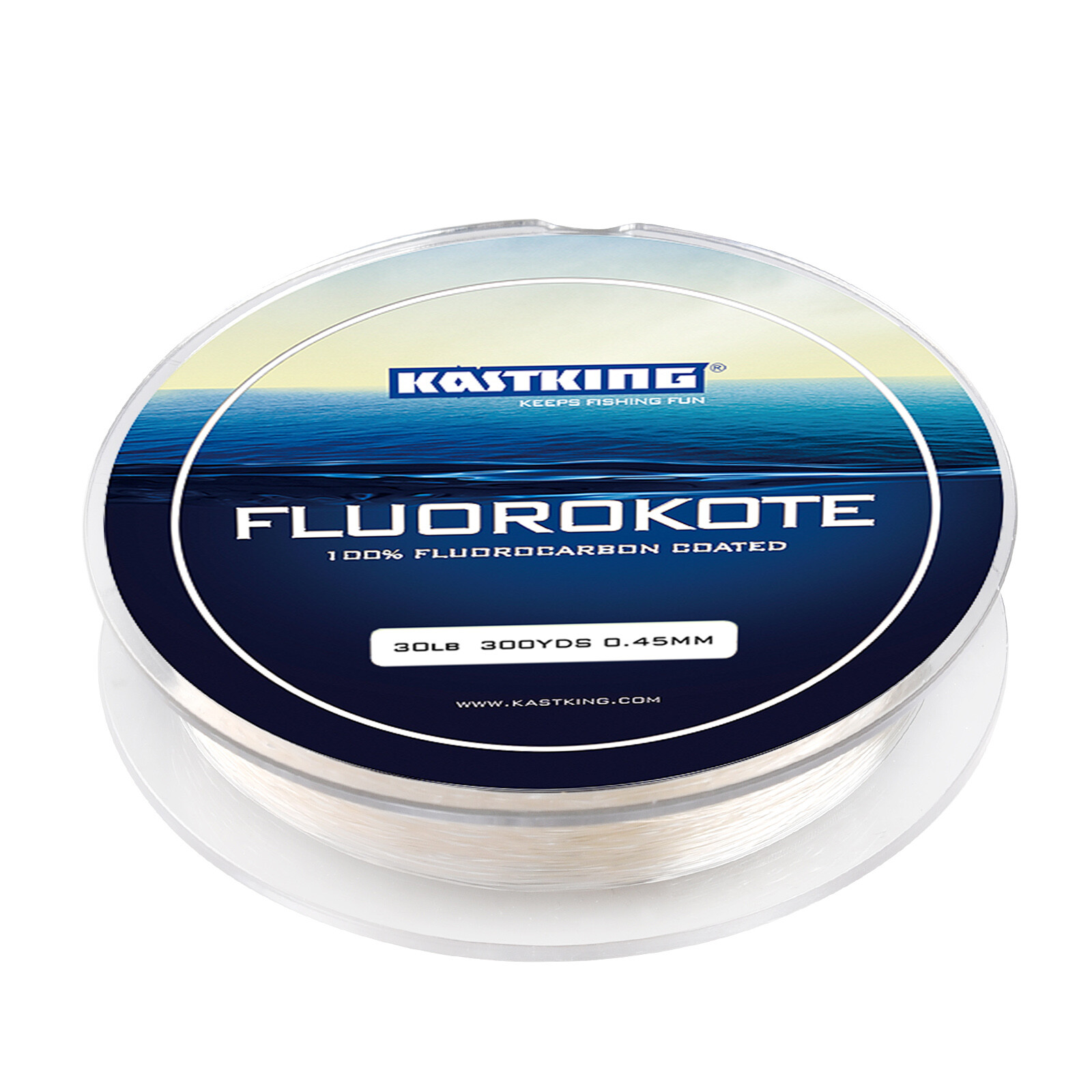 KastKing Fluorokote Fishing Line for Fluorocarbon Coated 300Yd 4-30lbs Line US