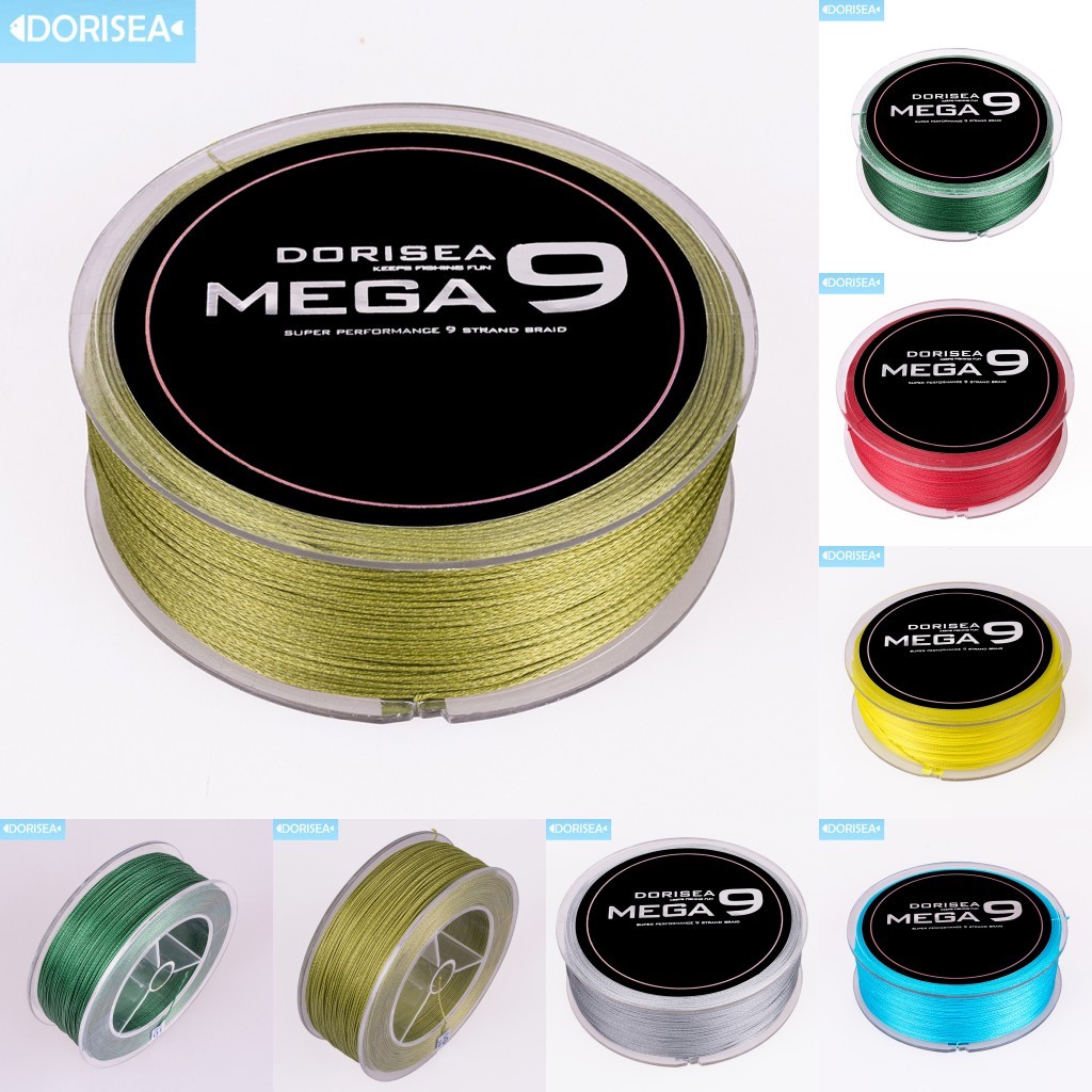 Dorisea Mega 8 Braided Fishing Line 8 Strand / 9 Strand 100M 6LB-132LB Pro Line