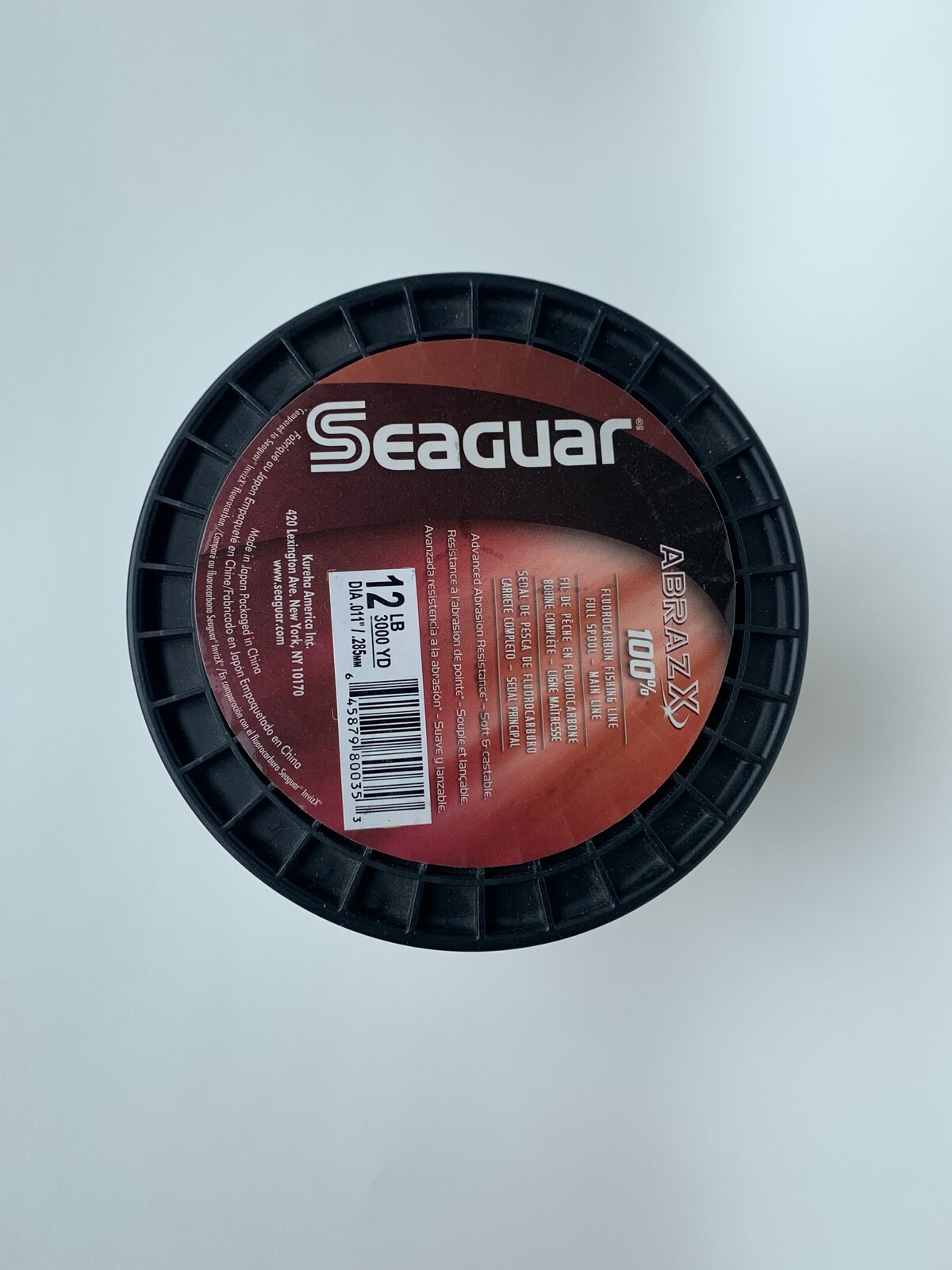 Seaguar Abrazx 100% Fluoro Fishing Line 3000 yd. Multiple line weights available