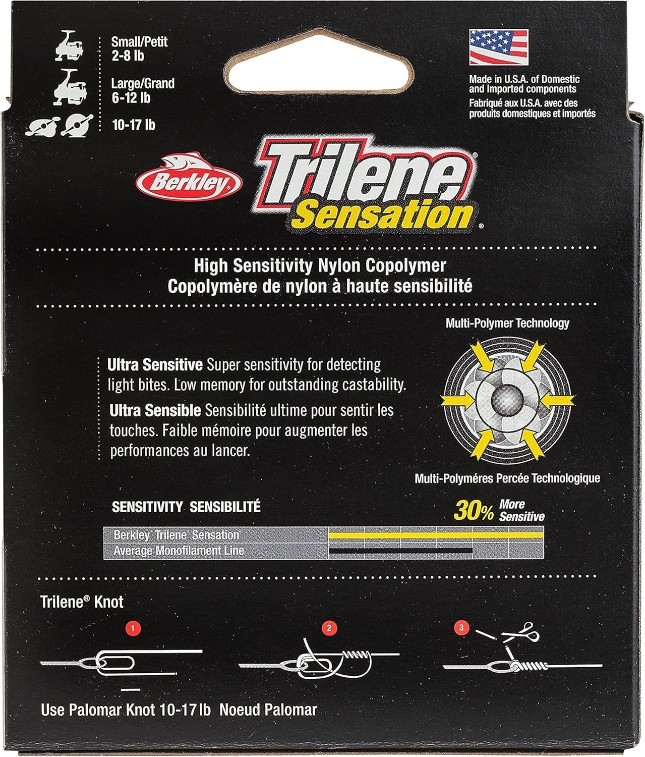 High-Visibility Blaze Orange Fishing Line from Trilene: 6lb, 330yd Monofilament