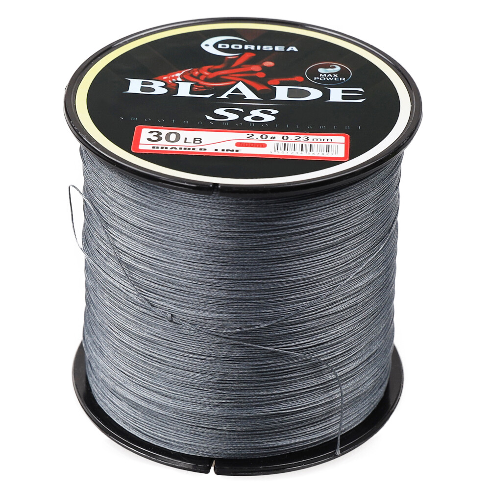 DORISEA BLADE 8 Strands Gray Power PE Braided Fishing Line 100M 300M 500M 1000M