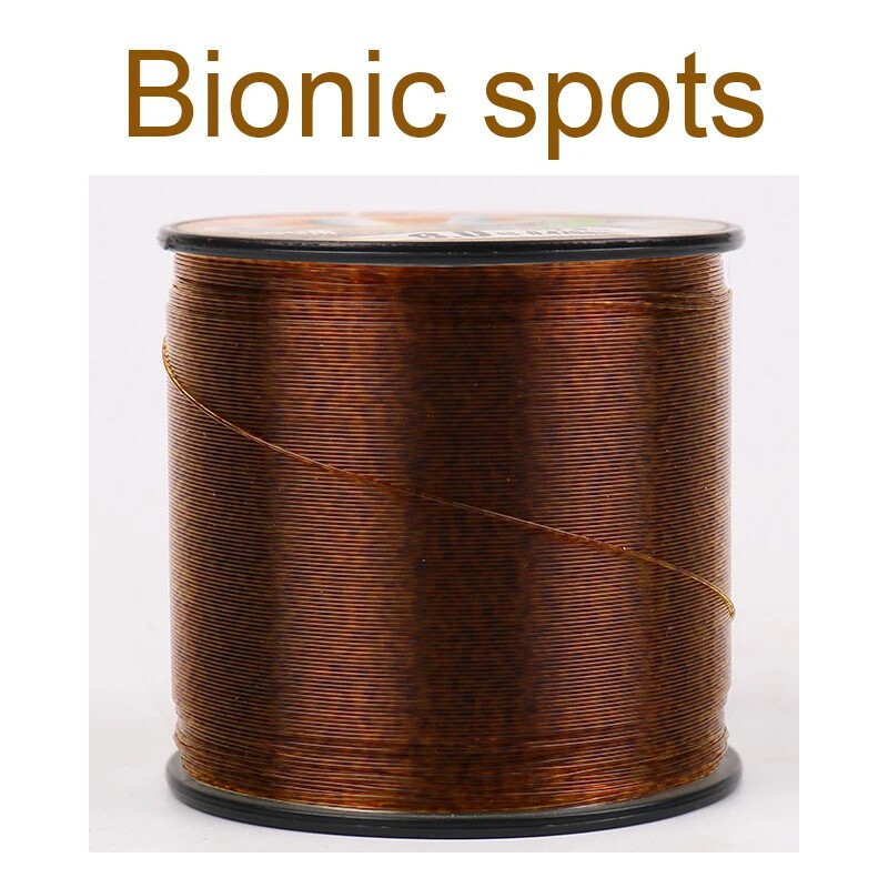 Fishing Bionic Invisible Monofilament Nylon Speckle Fluorocarbon Coated Line