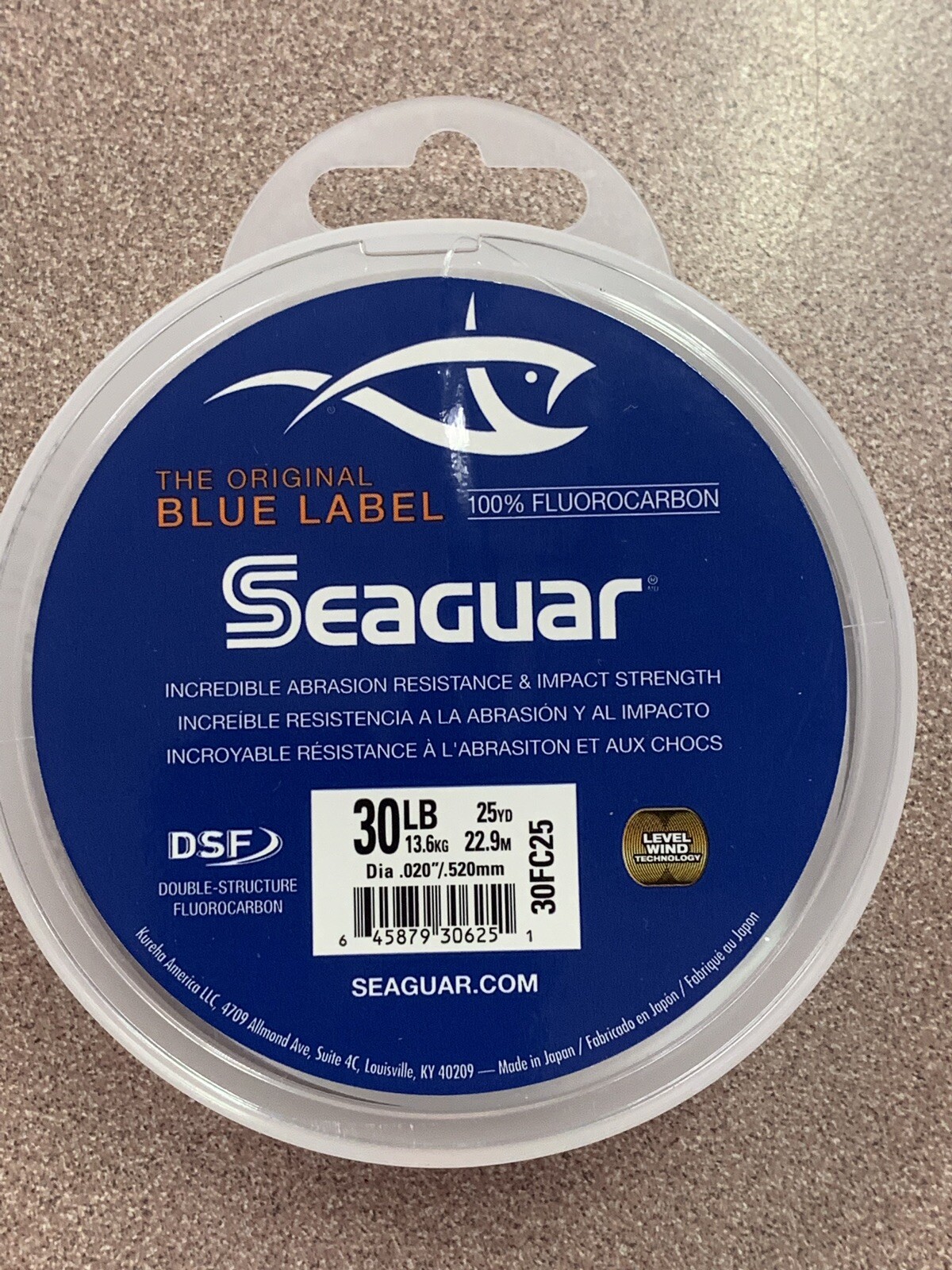 Seaguar Blue Label 25-Yards Fluorocarbon Leader (30-Pounds)