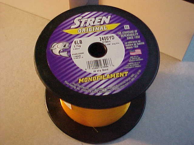 NEW BULK STREN HI VIS GOLD Monofilament Fishing Line 6lb TEST Spool 2400 Yards