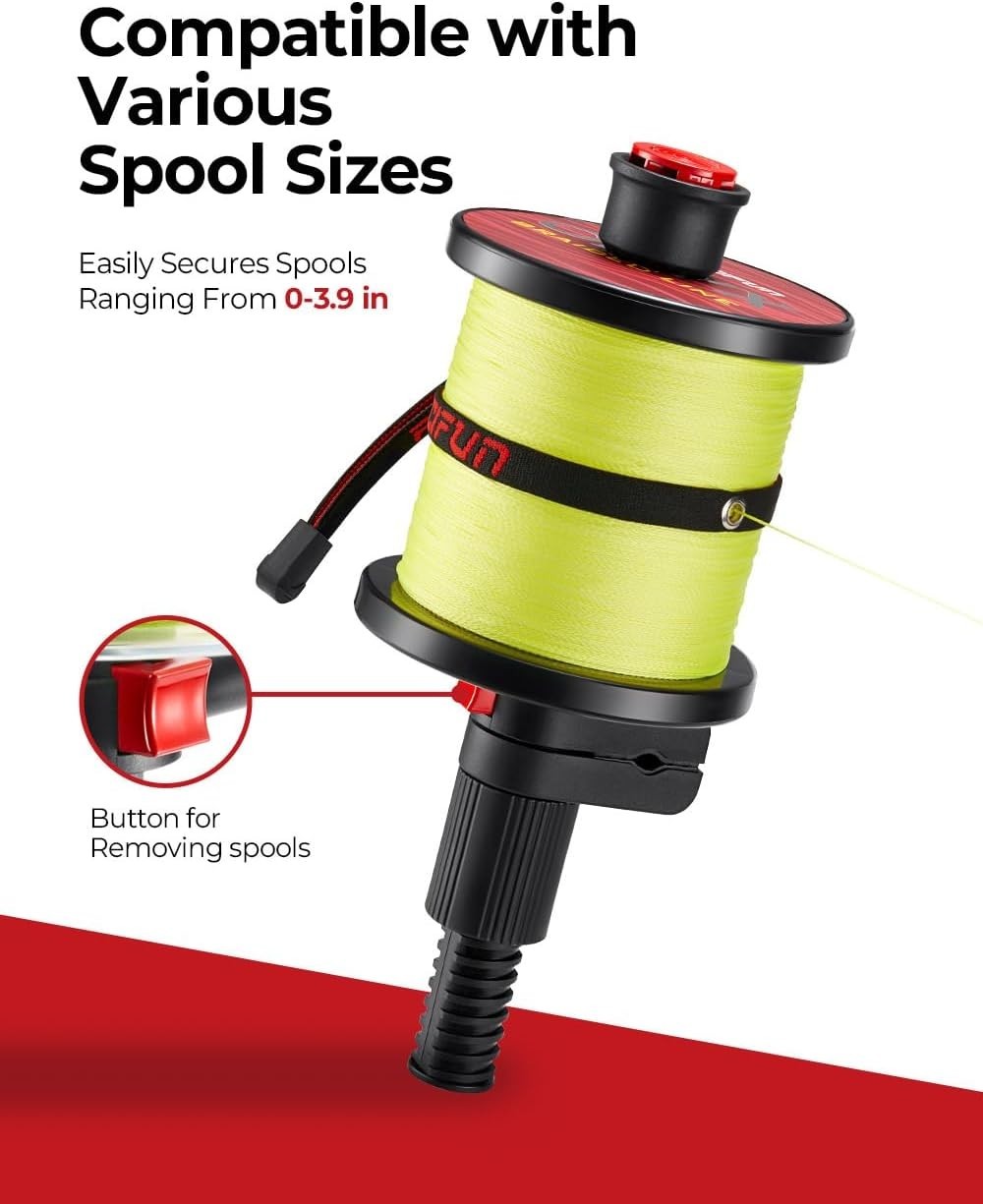 Lightweight Speed E Fishing Line Spooler for Easy Line Management, 6.3 Inch