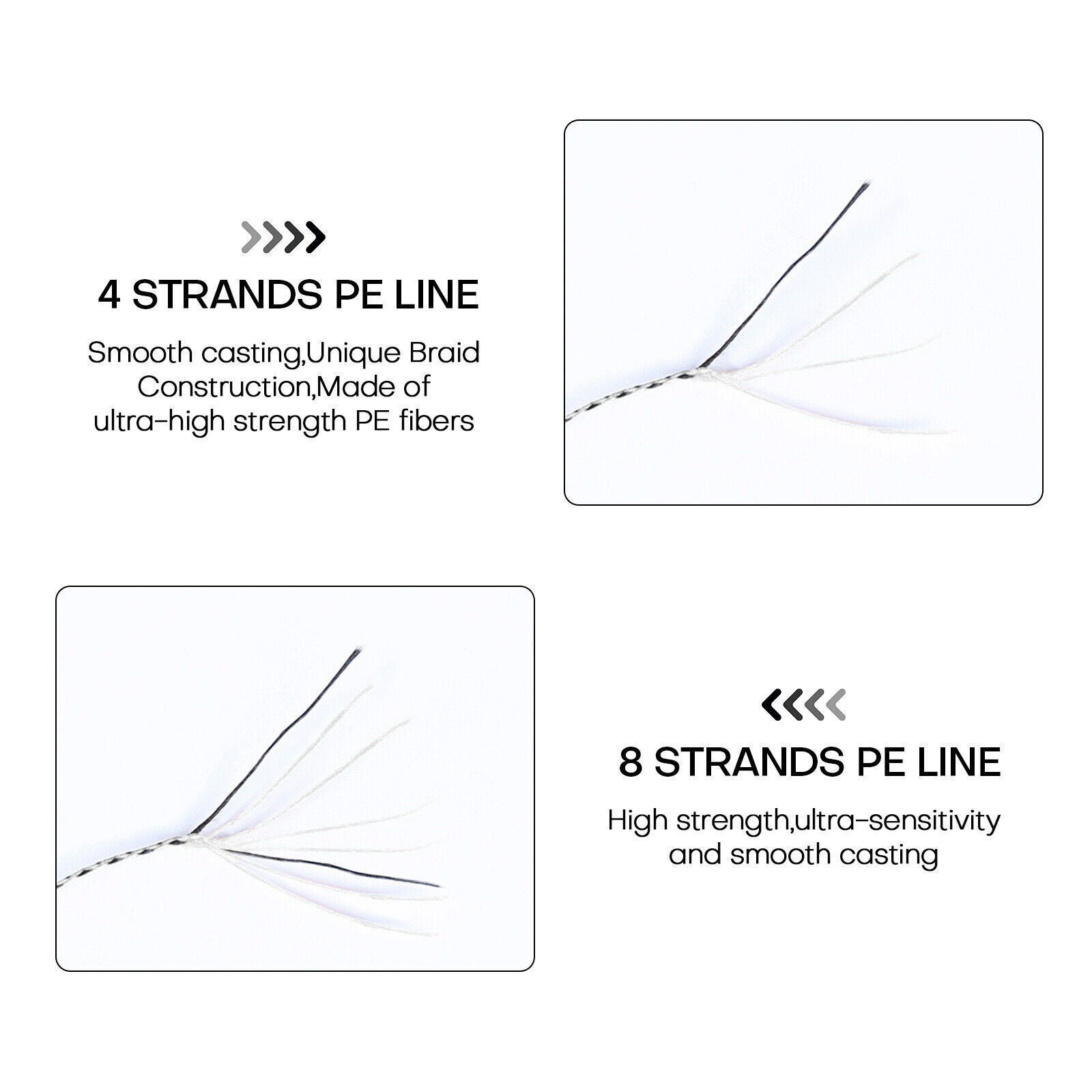 Braid Braided Fishing Line 4 8 Strands Abrasion Resistant – No Stretch – Strong