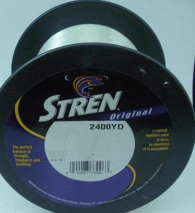 Stren 1106227 BSS6 6 Lb Bulk Spool Mono Line 2400 Yds Fluorescent Blue