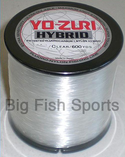 YO-ZURI HYBRID Fluorocarbon Fishing Line 15lb/600yd CLEAR NEW! FREE USA SHIPPING