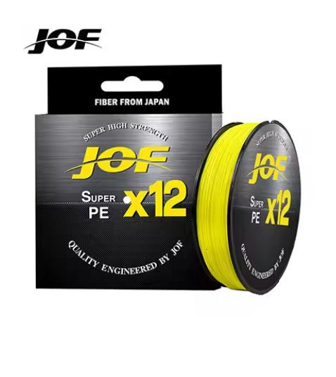 JOF X12 12-Strand PE Braided Fishing Line 100-500M Super Strong