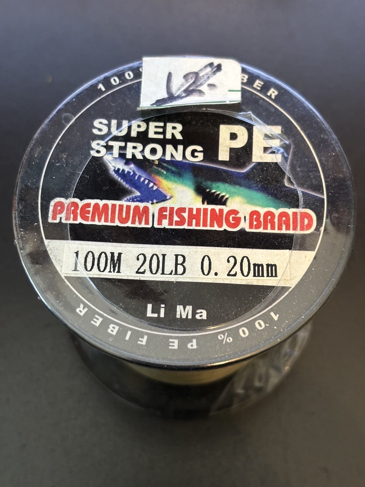 100m BRAIDED FISHING LINE – OLIVE GREEN – 20 LB TEST